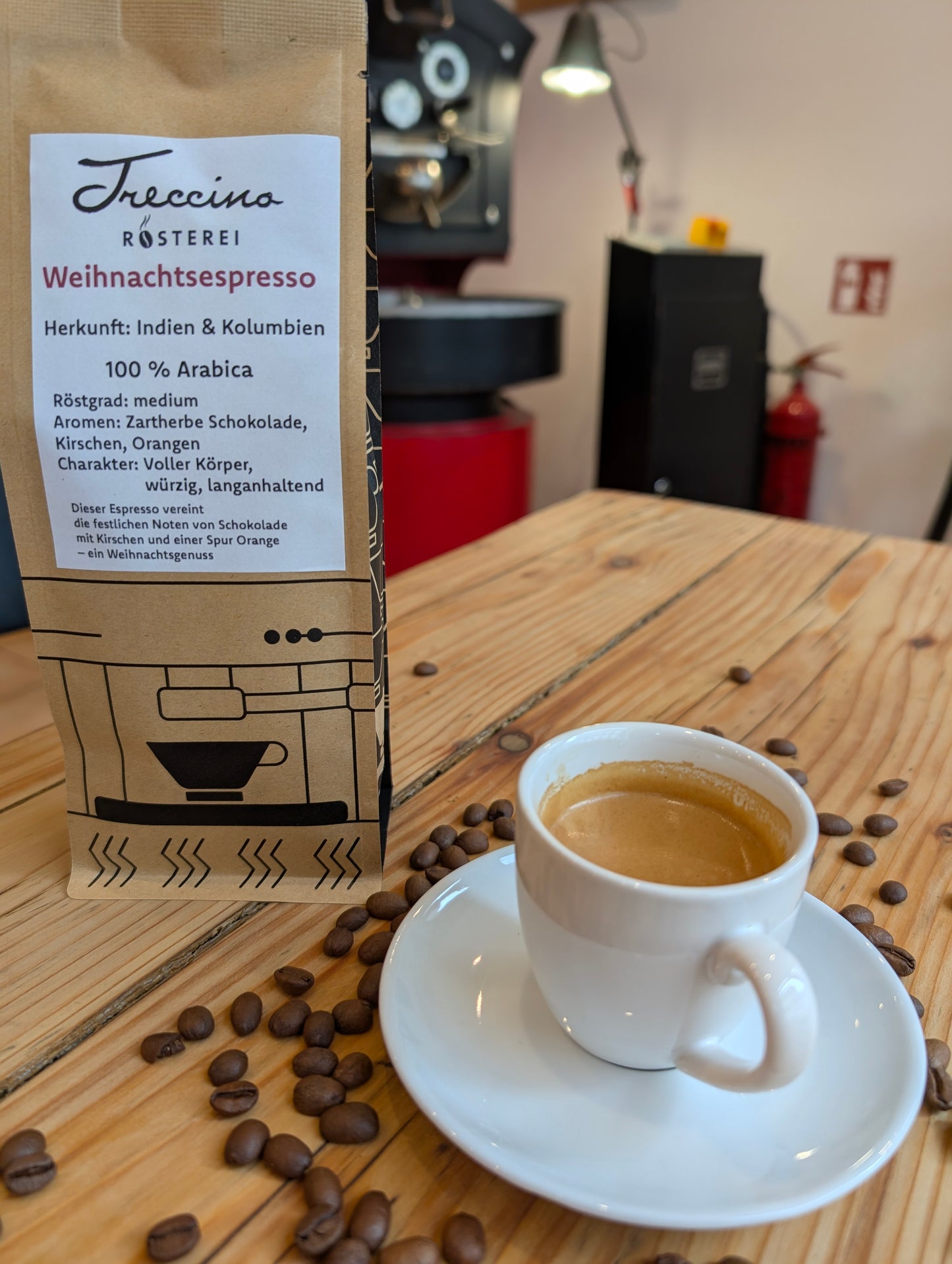 Weihnachtsespresso - Kolumbien/Indien Blend